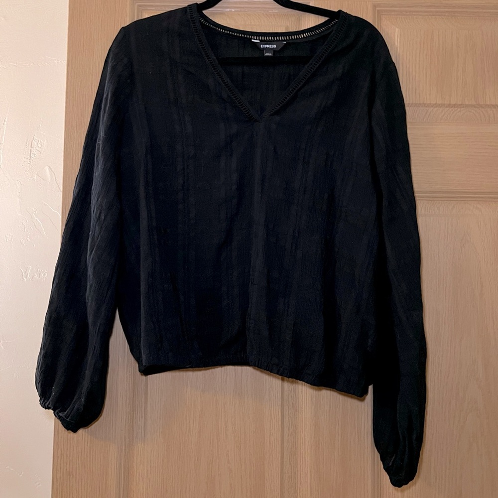 Sheer long sleeve